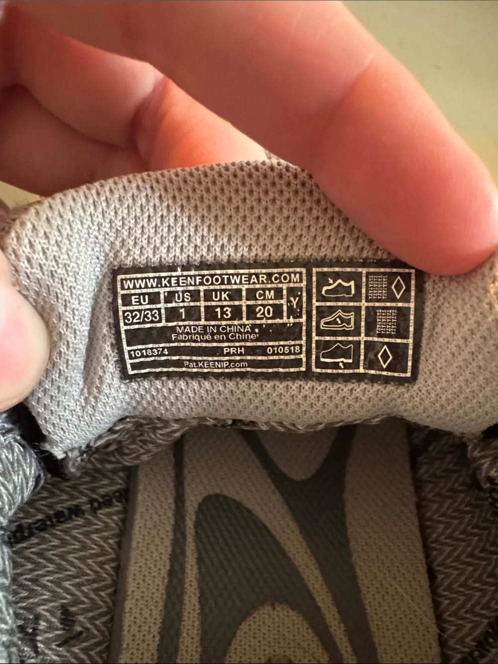 Keen Kids Gray and Black Lace-Up Trail Shoes